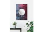 Bild KOMAR "Solum Luna", bunt (farbe bild(er): bunt), B:40cm H:50cm, Holz, Papier, Bilder, Bild, Wandbild zur Dekoration - ohne Rahmen
