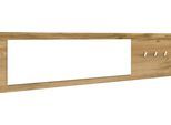 Garderobenpaneel BORCHARDT MÖBEL "Vaasa", braun (eichefarben wotan), B:166cm H:45cm T:5cm, Holzwerkstoff, Garderobenpaneele, Garderobenpaneel, Breite 166 cm