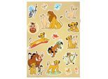 Wandtattoo KOMAR "Lion King Circle of Life - Größe 50 x 70 cm", bunt, B:50cm H:70cm, Folie, Wandtattoos, Wandtattoo, selbstklebend, Wandsticker, Kinderzimmer