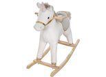 Schaukeltier ROBA "Schaukeleinhorn groß", weiß, Schaukeltiere, BabyB:31cm H:73cm T:63cm, Schaukeltier, B:31cm H:73cm T:63cm