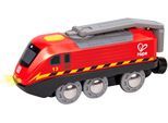 Spielzeug-Eisenbahn HAPE "Aufladbare Lok", bunt, Spielzeugfahrzeuge, KinderB:18cm H:10cm T:5cm, Spielzeug-Eisenbahn, B:18cm H:10cm T:5cm