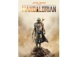 Bild KOMAR "Mandalorian Movie Poster", bunt (farbe bild(er): bunt), B:50cm H:70cm, Holz, Papier, Bilder, Bild, Wandbild zur Dekoration im Kinderzimmer - ohne Rahmen