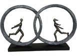 Dekofigur CASABLANCA BY GILDE "Skulptur "So in Love", braun (bronzefarben), B:49cm H:29cm T:9cm, Kunstharz, Dekofiguren, Dekofigur