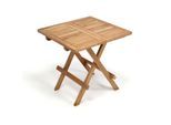 Gartentisch VCM "Beistelltisch, rechteckig behandelt", braun, Tische, Gartentisch