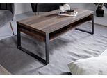 Couchtisch JAHNKE "LOOP COFFEE", braun (vintage eiche, gunmetal, vintage eiche), B:118cm H:40cm T:59cm, Tische, Couchtisch