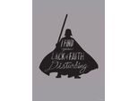 Bild KOMAR "Star Wars Silhouette Quotes Vader", bunt (farbe bild(er): bunt), B:50cm H:70cm, Holz, Papier, Bilder, Bild, Wandbild zur Dekoration im Kinderzimmer - ohne Rahmen
