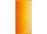 Handtücher DYCKHOFF "Colori", gelb, B:70cm L:140cm, Walkfrottee, Obermaterial: 100% Baumwolle, Handtücher, Handtücher, mit Farbverlauf