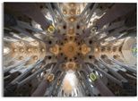 Glasbild REINDERS "Glasbild Sagrada Familia Sara Franqui - Fotografie - Kunst", bunt (farbe bild(er): mehrfarbig), B:70cm H:50cm, Acrylglas, Bilder, Glasbild
