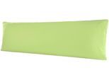 Kissenbezug BELLANA "Mako-Jersey", grün (moos), B:40cm L:140cm, Jersey, Obermaterial: 100% Baumwolle, Kissenbezüge, Kissenbezug, für Seitenschläferkissen