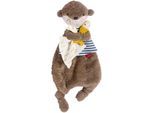 Schmusetuch FEHN "Otter Theo", Baby, braun, Musselin, Plüsch, Schnuffeltücher Schmusetuch