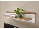 Wandboard HOME AFFAIRE "Merle", weiß (eiche riviera nb, weiß matt), B:107cm H:20cm T:19cm, Holzwerkstoff, Regale, Wandboard, Scandi Design, Breite 107 cm