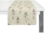 Tischläufer ADAM "Ballerina" Gr. 1, rosa, B:150cm L:50cm, Bio-Baumwolle, Tischdecken, Tischläufer, GOTS organic,zertifiziert durch CERES 0242für Kinder