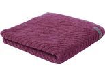 Duschtuch ROSS "Smart", lila (beere), B:70cm L:140cm, Frottier, Obermaterial: 100% Baumwolle, Handtücher, Duschtuch, Uni-Rippe mit Velourslabel