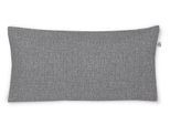Kissenbezug IRISETTE "Carla", grau (grafit), B:80cm L:40cm, Mako-Satin, Obermaterial: 100% Baumwolle, Kissenbezüge, Kissenbezug, zeitlose Instagram-Blogger-Kollektion