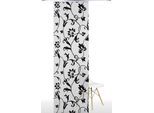 Schiebegardine LIEDECO Gr. 1, schwarz-weiß (weiß, schwarz), B:60cm H:245cm, Polyester, Gardinen, Schiebegardine, HxB: 245x60