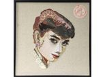 Wandbild KAYOOM "Actress", bunt (farbe bild(er): bunt), B:52cm H:52cm T:2,5cm, Leinen, Pappe, Bilder, Wandbild, 52cm x 52cm