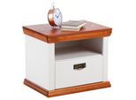 Nachtkonsole OTTO HOME "Madrid", weiß (weiß, kirschbaumfarben), B:52cm H:40cm T:37cm, Sideboards, Nachtkonsole, aus massiver Kiefer, FSC-zertifiziert