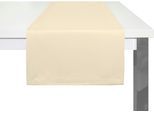 Tischläufer WIRTH "Umea" Gr. 1, beige (hellbeige), B:150cm L:40cm, Polyester, Tischdecken, Tischläufer