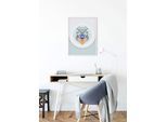 Bild KOMAR "Baboon", bunt (farbe bild(er): bunt), B:50cm H:70cm, Holz, Papier, Bilder, Bild, Wandbild zur Dekoration - ohne Rahmen