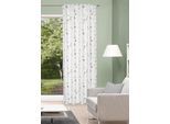 Vorhang HOME WOHNIDEEN "EFFIE" Gr. 1, beige (natur), B:135cm H:245cm, Baumwolle, Polyester, Gardinen, Vorhang, Kombibandschal Dekostoff, bedruckt