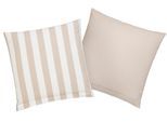 Kissenbezug OTTO HOME "Greta", beige, B:40cm L:40cm, Renforcé, Obermaterial: 100% Baumwolle, Kissenbezüge, Kissenbezug, Kissenhülle mit Wendeoptik, OEKO-TEX und Made in Green zertifiziert