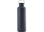 Trinkflasche EQUA "Timeless Navy", blau (dunkelblau), H:25cm, Edelstahl, Trinkflaschen, Trinkflasche, Edelstahl, 1000 ml