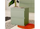 Kommode FORTE "EDMORE", grün, B:41,8cm H:49,3cm T:32,2cm, Sideboards, Kommode, Kommode, Breite ca. 42 cm