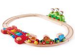 Spielzeug-Eisenbahn HAPE "Kleines Tier-Eisenbahnset", bunt, Spielzeugfahrzeuge, KinderB:54cm H:11cm, Holz, Spielzeug-Eisenbahn, aus Holz, B:54cm H:11cm