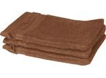 Waschhandschuh "Cuddly", braun (zimt), B:16cm L:21cm, Baumwolle, SCHÖNER WOHNEN-KOLLEKTION, Handtücher, Waschhandschuh, schnell trocknende Airtouch-Qualität