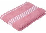 Badetuch GÖZZE "Rio", rosa (altrosa), B:70cm L:140cm, Walkfrottee, Obermaterial: 100% Baumwolle, Handtücher, Badetuch, mit feiner Streifenbordüre