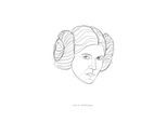 Bild KOMAR "Star Wars Classic Force Faces Leia", schwarz-weiß (farbe bild(er): schwarz, weiß), B:50cm H:70cm, Holz, Papier, Bilder, Bild, Wandbild zur Dekoration im Kinderzimmer - ohne Rahmen