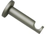 Wandträger GARDINIA "Kira 1-Lauf offen", silber, B:1,9cm H:9cm L:9cm Ø:1,9cm, Gardinenstangenhalterungen, Wandträger, Serie Gardinenstange Kira