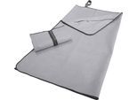 Sporthandtuch DYCKHOFF "Mikrofaser Sporttuch", grau, B:80cm L:180cm, Microfaser, Obermaterial: 90% Polyester, 10% Polyacryl, Handtücher, Sporthandtuch, auch als 2er Set erhätlich