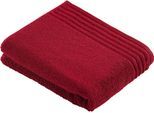 Saunatuch VOSSEN "Vienna Style Supersoft", rot (rubin), B:100cm L:150cm, Walkfrottee, Baumwolle, Handtücher, Saunatuch, mit Bordüre