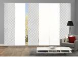 Schiebegardine HOME WOHNIDEEN "MARPENT 6er SET" Gr. 1, grau, B:60cm H:245cm, Polyester, Gardinen, Schiebegardine, Schiebevorhang Digidruck 6er Set MARPENT