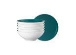 Schale SELTMANN WEIDEN "Dessertschalen Life Fashion ø 14,6 cm 6er Set", bunt (trendy petrol), L:14,6cm, Schüsseln, Schale