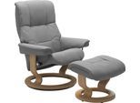 Fußhocker STRESSLESS "Mayfair", grau (wild dove batick), B:55cm H:38cm T:39cm, Leder BATICK: BATICK ist ein leicht korrigiertes, durchgefärbtes und genarbtes Möbelleder, bei dem die meisten Unebenheiten und Spuren in der Regel entfernt wurden.;Leder PALOMA: PALOMA ist ein durchgefärbtes Semianilin-Möbelleder mit natürlicher Narbung.;ROHLEDER Stoff Q2 FARON: Ein fester zuverlässiger Bouclé mit eine