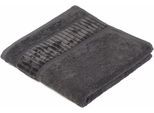 Handtücher GÖZZE "BIO Frottier", grau (anthrazit), B:50cm L:100cm, Walkfrottier, Obermaterial: 100% Baumwolle, Handtücher, Handtücher, im Set, Bio-Baumwolle, Pastell Farben, mit geschorener Bordüre