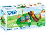 Konstruktions-Spielset PLAYMOBIL "Winnies & Tiggers Bienengarten (71694), JUNIOR & Disney", bunt, Spielbausteine, Baby, Kunststoff, Konstruktions-Spielset, Made in Europe