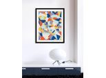 Bild QUEENCE "Selena", bunt (farbe rahmen: schwarz, farbe bild(er): bunt), B:30cm H:40cm, Acrylglas, Holz, Papier, Bilder, Bild, HD Premium Poster-Druck inkl. Holzrahmen