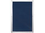 Dachfensterrollo LICHTBLICK ORIGINAL "Haftfix Hitzeschutz Abdunkelung" Gr. 1, blau, B:36cm H:72cm, Polyester, Rollos, Dachfensterrollo, mit Thermobeschichtung, mit Saugnapf