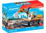 Konstruktions-Spielset PLAYMOBIL "Großer Bagger (71749), Playmobil Action Heroes", bunt, Spielbausteine, Kinder, Kunststoff, Konstruktions-Spielset, Made in Germany