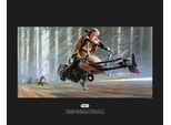 Bild KOMAR "Star Wars Classic RMQ Endor Speeder", bunt (farbe bild(er): bunt), B:50cm H:40cm, Holz, Papier, Bilder, Bild, Wandbild zur Dekoration im Kinderzimmer - ohne Rahmen