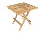 Gartentisch VCM "Beistelltisch, rechteckig", braun, Tische, Gartentisch