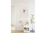 Leinwandbild KOMAR "Disney Lilo and Stitch In the Sun", blau (farbe bild(er): beige,blau), Disney, 1 Stk., Vlies, Bilder, Leinwandbild, 60 x 90 cm (Breite x Höhe) - Kinderzimmer, Dekoration
