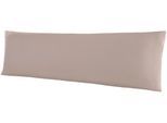Kissenbezug BELLANA "Mako-Jersey", grau (taupe), B:40cm L:140cm, Jersey, Obermaterial: 100% Baumwolle, Kissenbezüge, Kissenbezug, für Seitenschläferkissen
