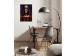 Leinwandbild KOMAR "Star Wars Darth Vader Flaming", schwarz (farbe bild(er): schwarz), Disney, 1 Stk., Vlies, Bilder, Leinwandbild, 40 x 60 cm (Breite x Höhe) - Kinderzimmer, Dekoration