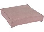 Bodenkissen H.O.C.K. "Jonny", rosa, powder, unifarben, B:60cm H:10cm L:60cm, Obermaterial: 100% Polyester, Dekokissen_Sitzkissen_Kissenhüllen, Bodenkissen, Cordkissen inkl. Füllung, 60x60x10cm, Bodenkissen, strukturiert