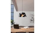 EGLO Hängeleuchte "PONTEFRACT Pendellampe, Stahl, E27, Esszimmerlampe, Hängelampe, Lampe", schwarz, 1, Ø 42cm H: 110cm, 1 Stk., Leuchten, Hängeleuchte, H110 x Ø42 cm, schwarz, 1X40W exkl., Hängeleuchte