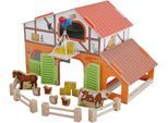 Spielwelt ROBA "Farm", bunt, Spielfigurenwelten, KinderB:31cm H:31cm T:37cm, Holz, MDF, Spielwelt, aus Holz, B:31cm H:31cm T:37cm